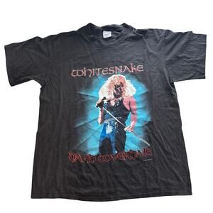Vintage 1988 Whitesnake Tour T-Shirt David Coverdale Spring Ford 50/50 Tag XL